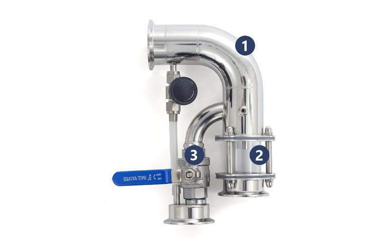 Схема узла отбора 2 в 1